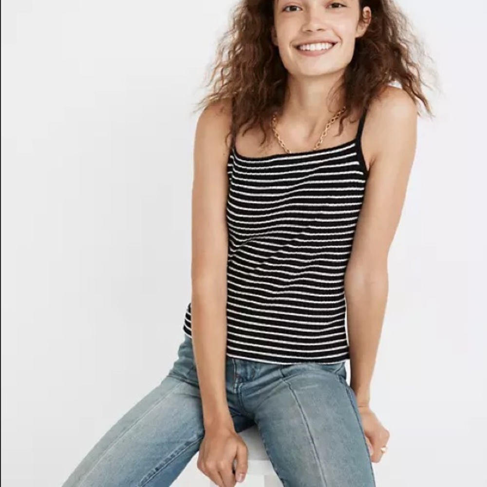 MADEWELL Ribbed Spaghetti-Strap Tank Top